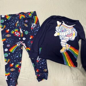 Rainbow Space PJs baby 6-9 months